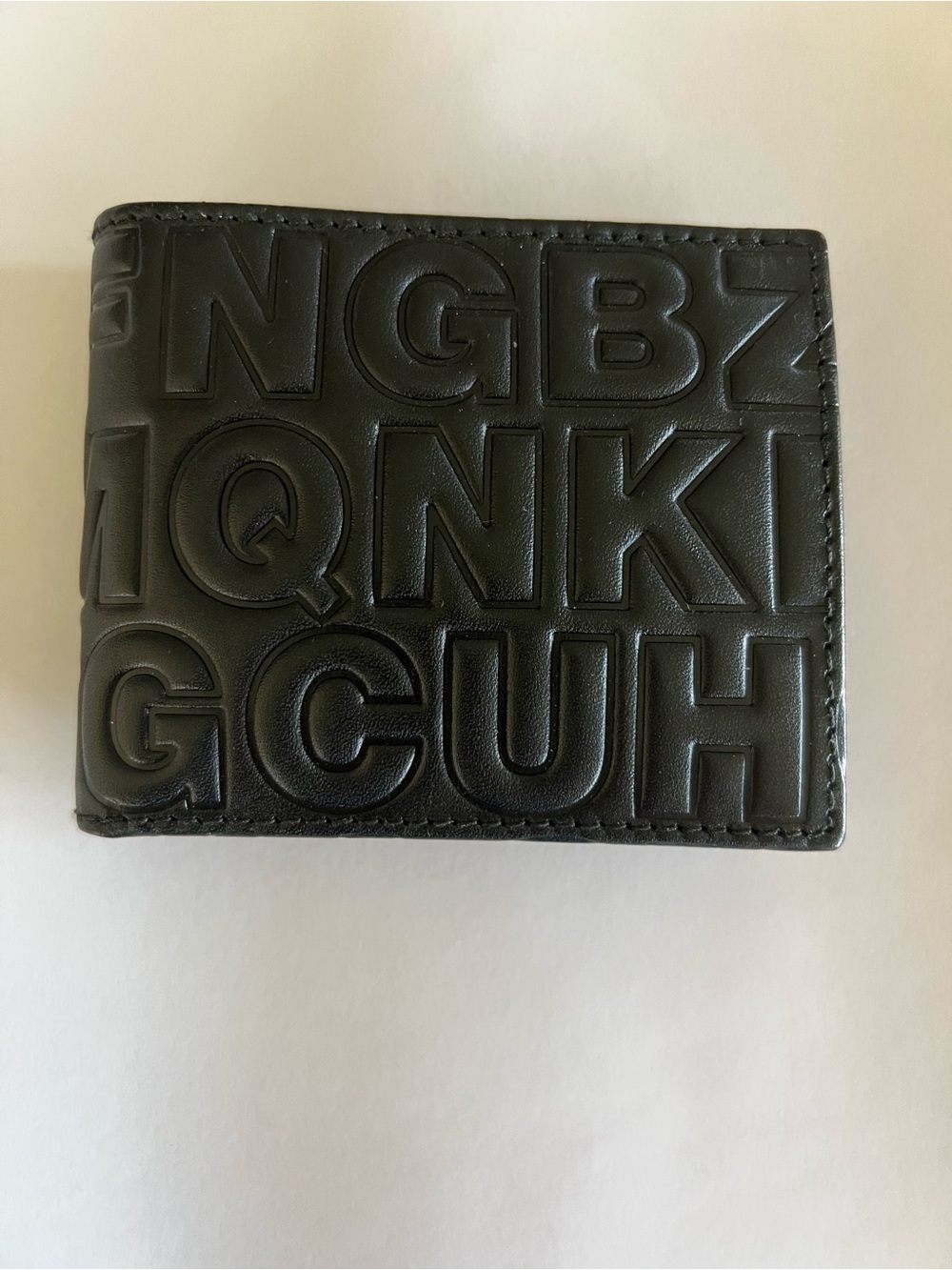 New Comme des Garcons Embossed Leather Wallet